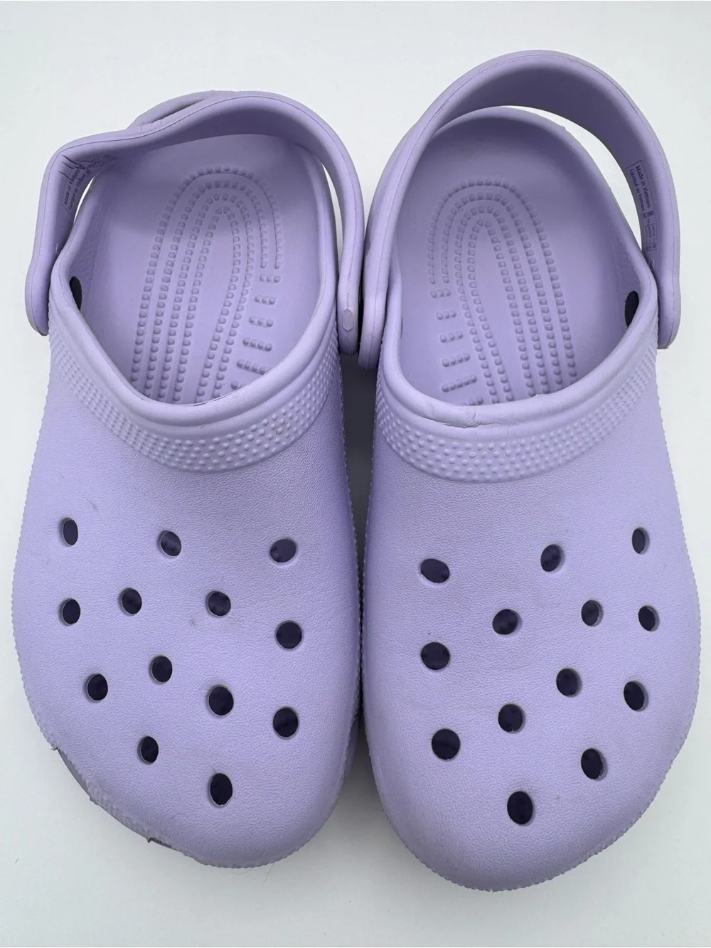💜3/$15 Kids Crocs Classic Clogs Junior Size J3 - Lavender Purple